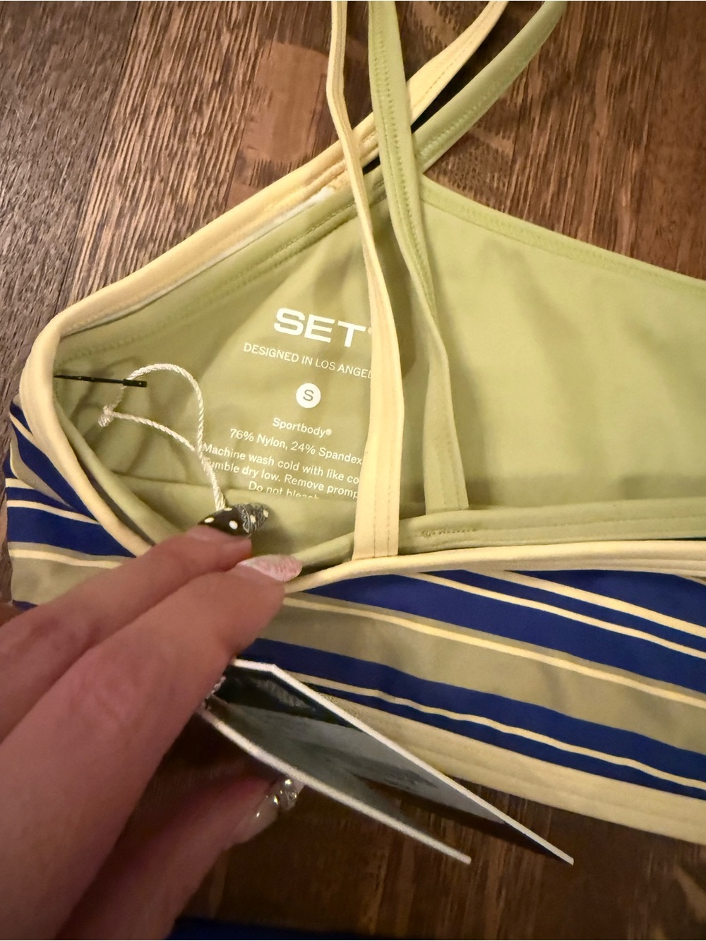 SET Active Stripe Set in Toucan- size xs - Picture 4 of 6